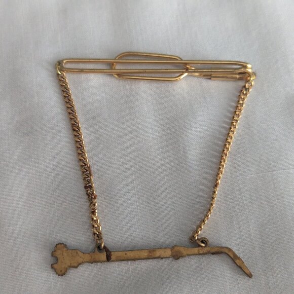 Victor Cutting Torch Vintage 1950's 60's Pendant Tie Bar Welder Clip - Picture 4 of 4
